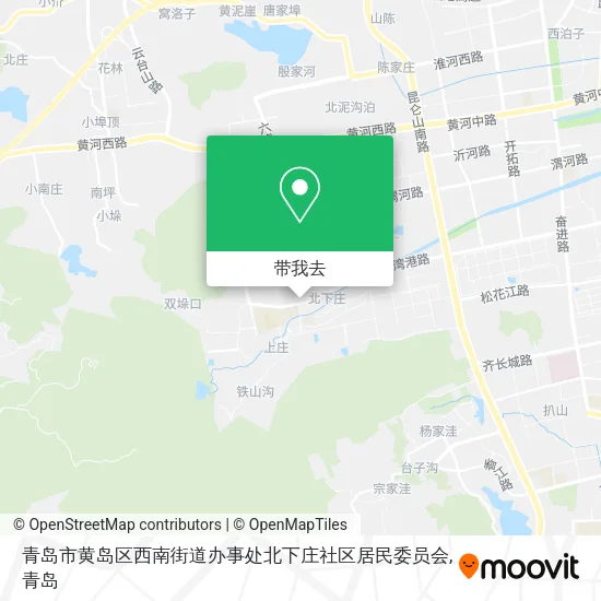 青岛市黄岛区西南街道办事处北下庄社区居民委员会地图