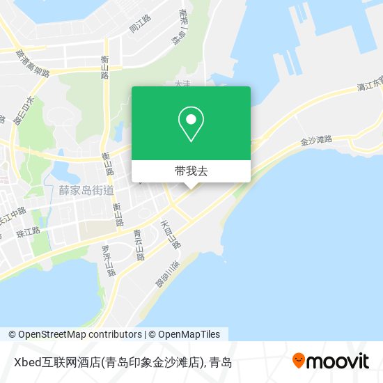 Xbed互联网酒店(青岛印象金沙滩店)地图