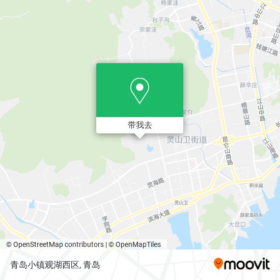 青岛小镇观湖西区地图