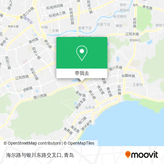 海尔路与银川东路交叉口地图