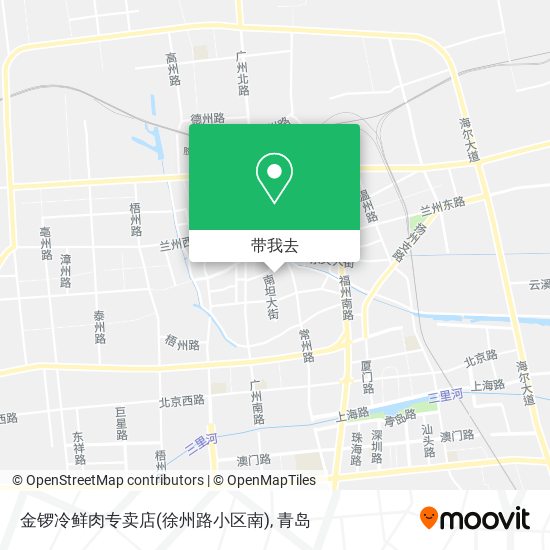 金锣冷鲜肉专卖店(徐州路小区南)地图