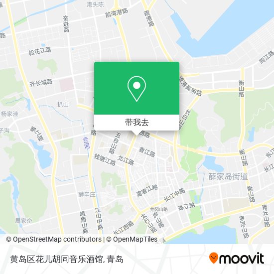 黄岛区花儿胡同音乐酒馆地图