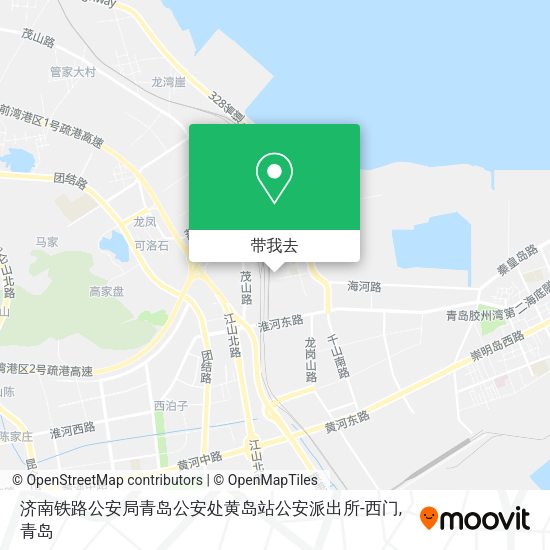 济南铁路公安局青岛公安处黄岛站公安派出所-西门地图