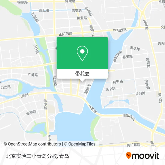 北京实验二小青岛分校地图