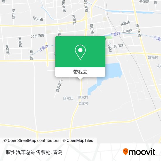 胶州汽车总站售票处地图
