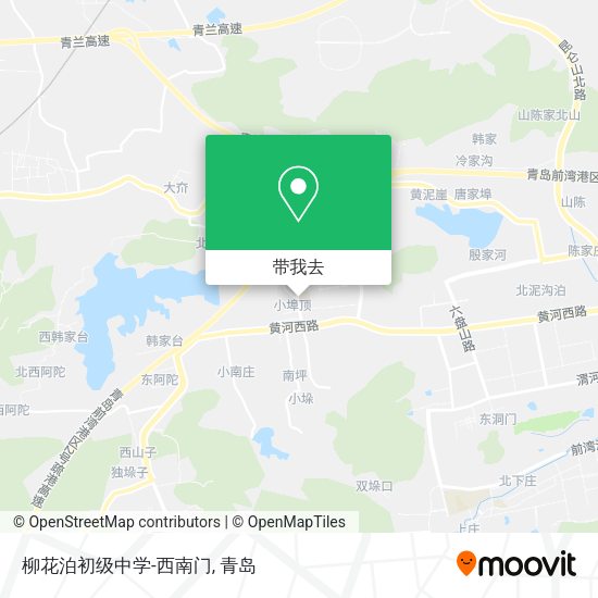 柳花泊初级中学-西南门地图