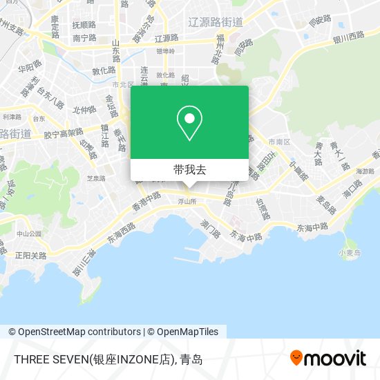 THREE SEVEN(银座INZONE店)地图