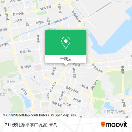 711便利店(卓亭广场店)地图