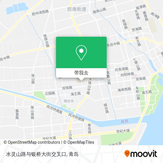 水灵山路与银桥大街交叉口地图