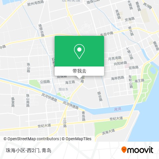 珠海小区-西2门地图