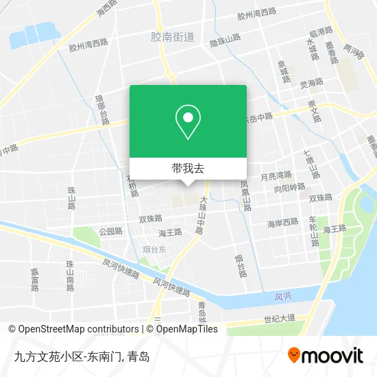 九方文苑小区-东南门地图
