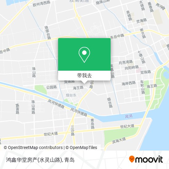 鸿鑫华堂房产(水灵山路)地图