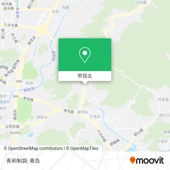 青和制袋地图