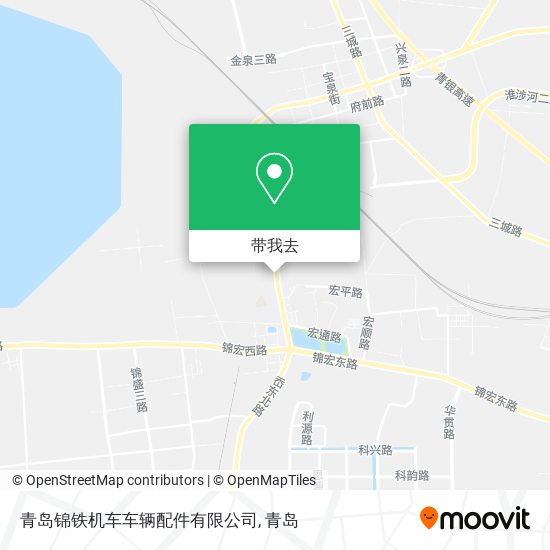 青岛锦铁机车车辆配件有限公司地图