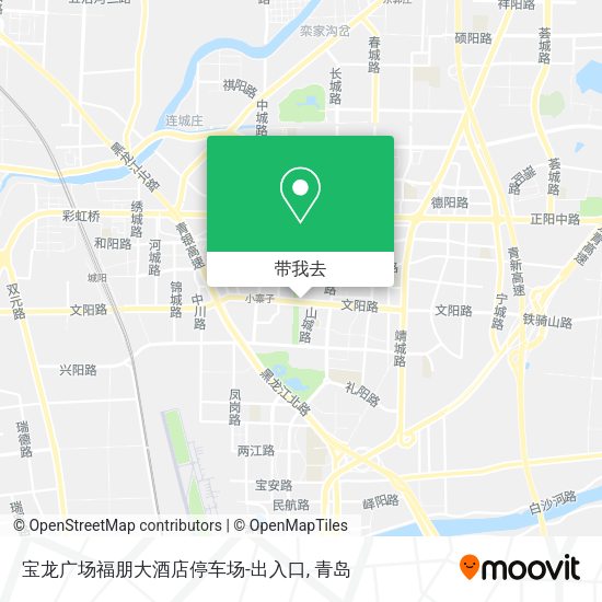 宝龙广场福朋大酒店停车场-出入口地图
