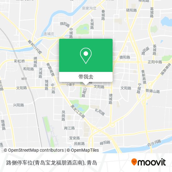 路侧停车位(青岛宝龙福朋酒店南)地图