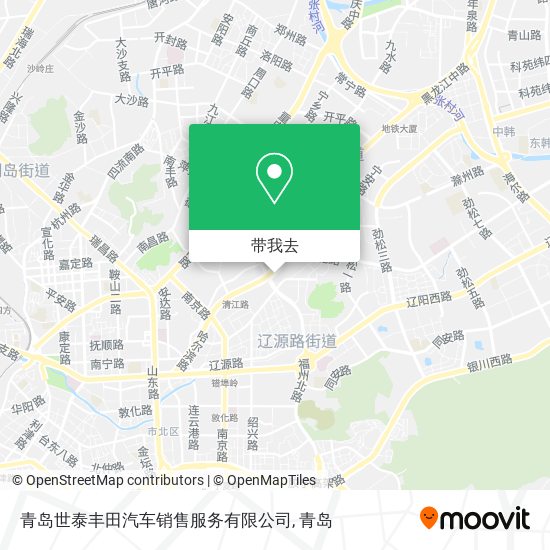 青岛世泰丰田汽车销售服务有限公司地图