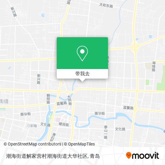 潮海街道解家营村潮海街道大华社区地图