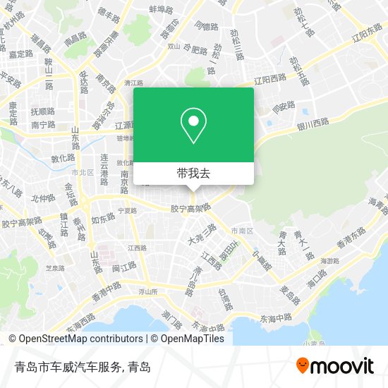 青岛市车威汽车服务地图