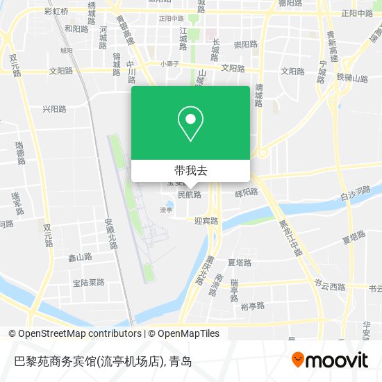 巴黎苑商务宾馆(流亭机场店)地图