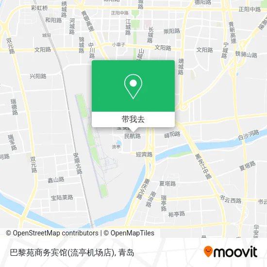 巴黎苑商务宾馆(流亭机场店)地图