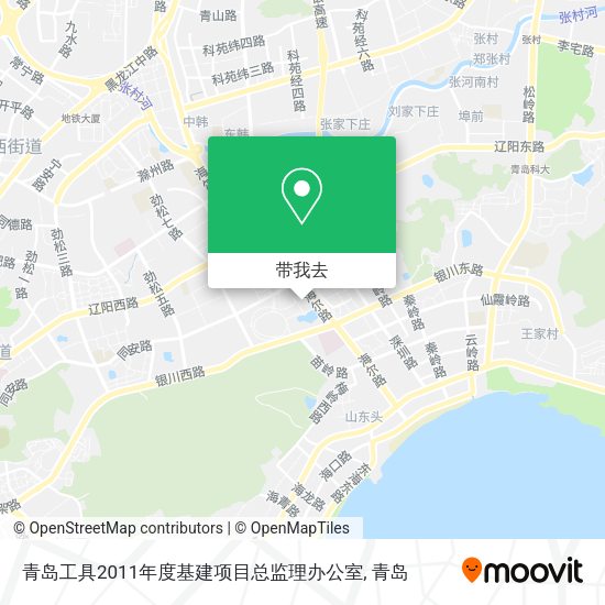 青岛工具2011年度基建项目总监理办公室地图