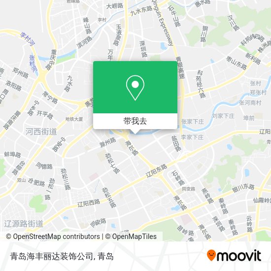 青岛海丰丽达装饰公司地图