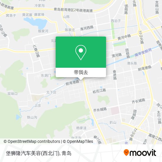 堡狮隆汽车美容(西北门)地图
