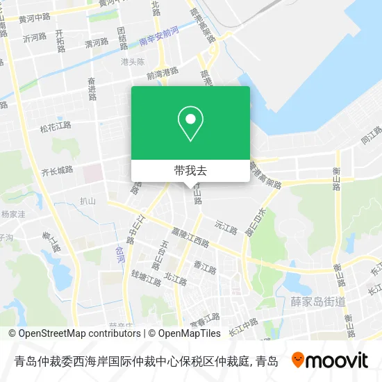 青岛仲裁委西海岸国际仲裁中心保税区仲裁庭地图