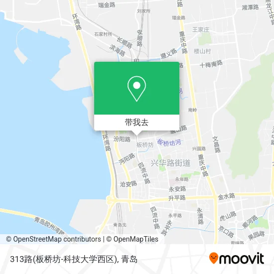 313路(板桥坊-科技大学西区)地图