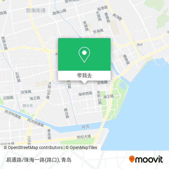 易通路/珠海一路(路口)地图