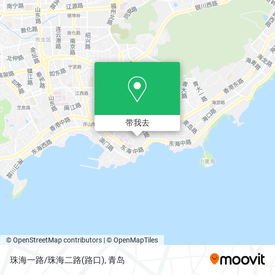 珠海一路/珠海二路(路口)地图
