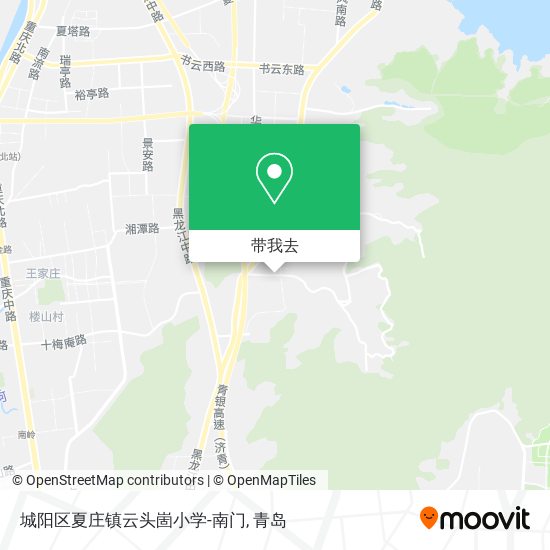 城阳区夏庄镇云头崮小学-南门地图