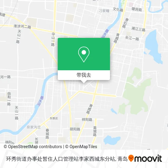 环秀街道办事处暂住人口管理站李家西城东分站地图