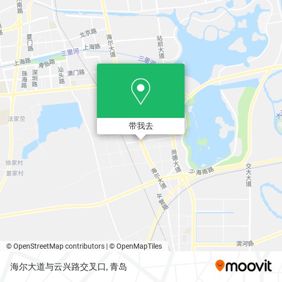 海尔大道与云兴路交叉口地图