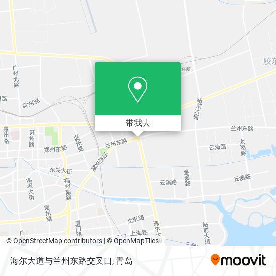 海尔大道与兰州东路交叉口地图