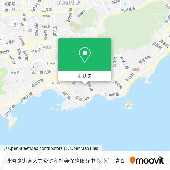 珠海路街道人力资源和社会保障服务中心-南门地图