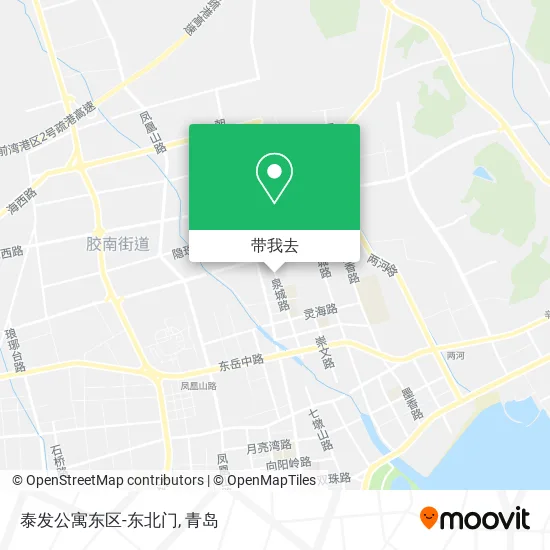 泰发公寓东区-东北门地图
