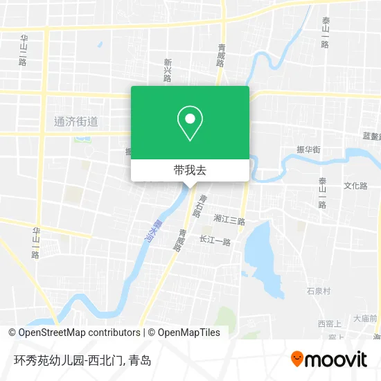 环秀苑幼儿园-西北门地图