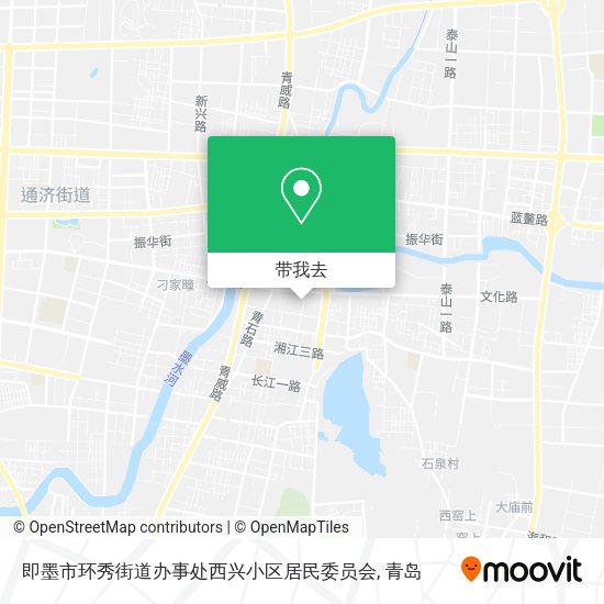 即墨市环秀街道办事处西兴小区居民委员会地图