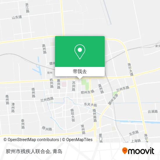 胶州市残疾人联合会地图