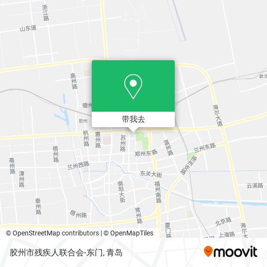 胶州市残疾人联合会-东门地图