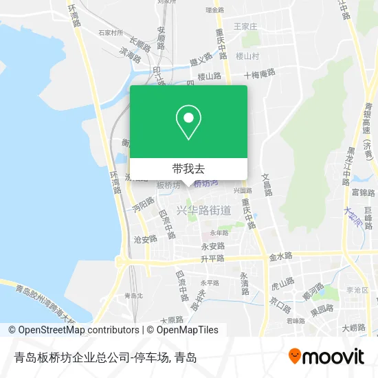 青岛板桥坊企业总公司-停车场地图