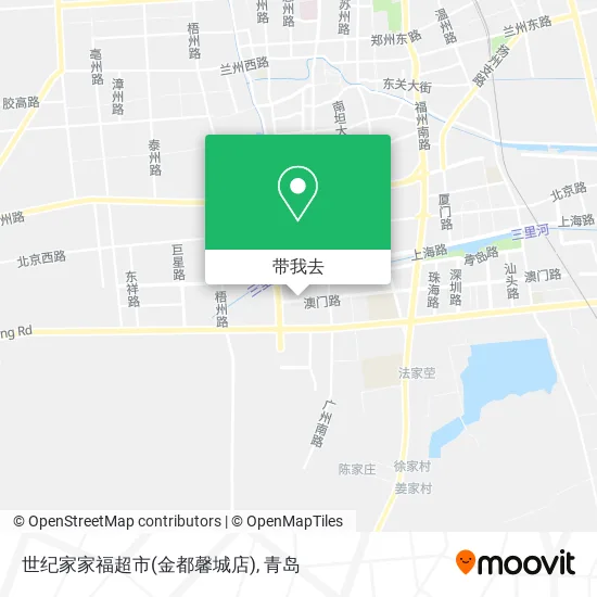 世纪家家福超市(金都馨城店)地图