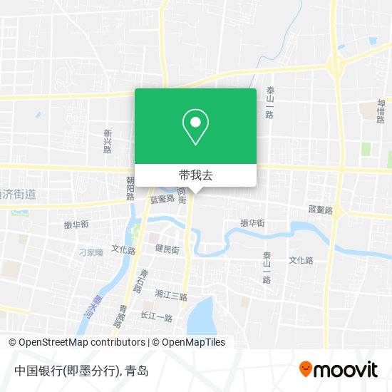中国银行(即墨分行)地图