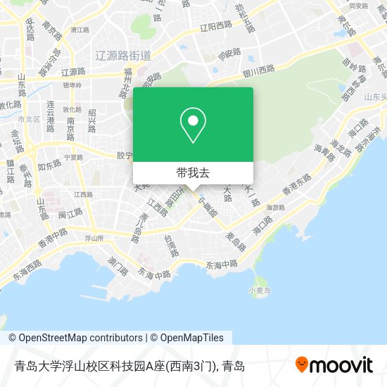 青岛大学浮山校区科技园A座(西南3门)地图
