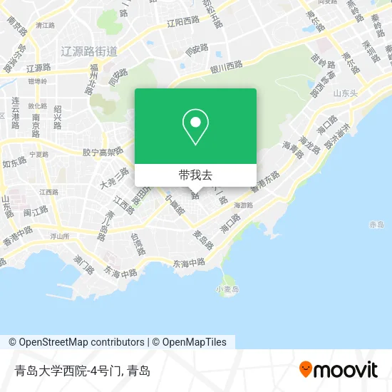青岛大学西院-4号门地图