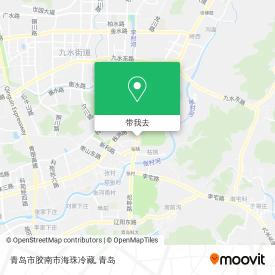 青岛市胶南市海珠冷藏地图