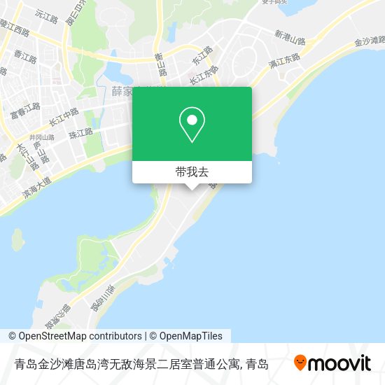 青岛金沙滩唐岛湾无敌海景二居室普通公寓地图
