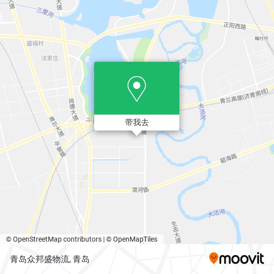 青岛众邦盛物流地图